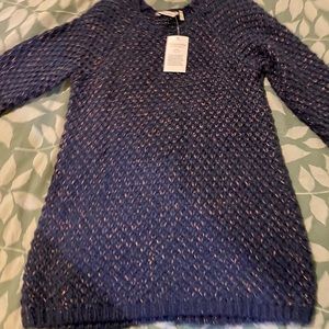 NWT Medium soft surroundings navy pullover sweater tunic